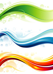 Set of technology web background/banner.