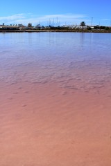 Ses Salines Formentera colorful saltworks horizon