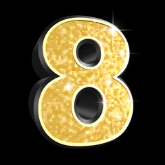 goldene Nummer - 8