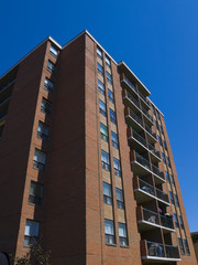 Tall apartment building