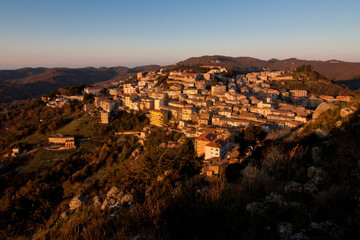 Fototapeta na wymiar View of Tolfa, Lazio - Italy