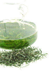 tea from real bamboo leaves