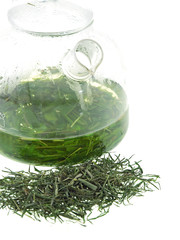 tea from real bamboo leaves