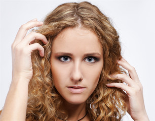 Fototapeta premium blonde girl