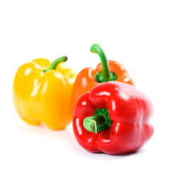 three bell peppers