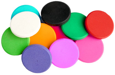 pastilles peinture aquarelle, fond blanc