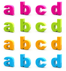 Colorful alphabet.