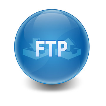 Esfera brillante con texto "FTP"