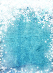 Winter background - grunge textured style background