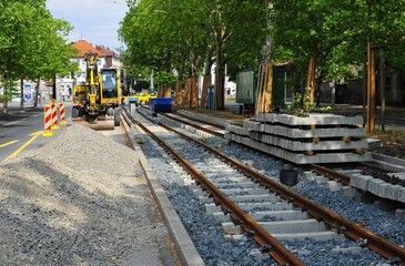 Strassenbahn - Baustelle