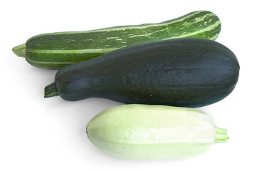 Three courgettes