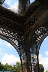 Pilier sud tour Eiffel - Paris