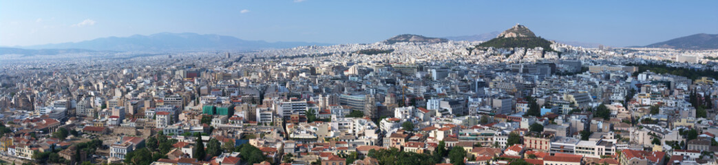 panorama of Athens megalopolis