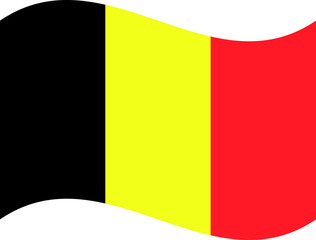 Fototapeta premium Flagge Belgien, wehend