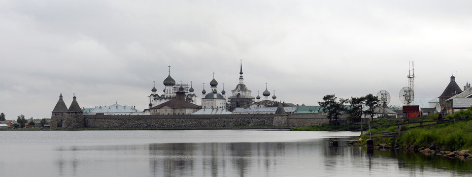 Panorama of Solovki monastery