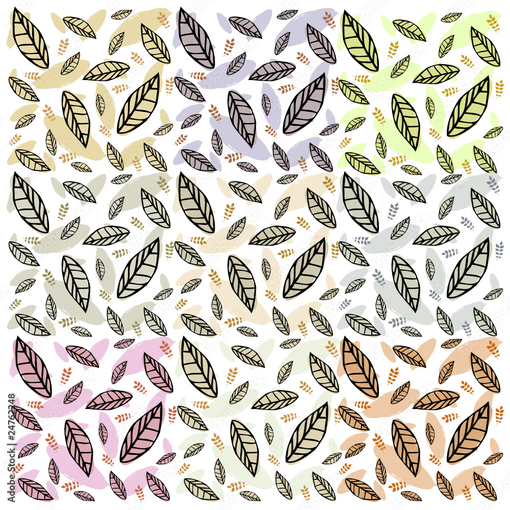 Canvas Prints seamless leaf pattern