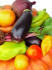 Fresh vegetables from the patch.