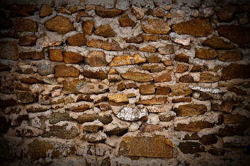 vintage stone wall