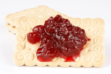 Biscuits with jam