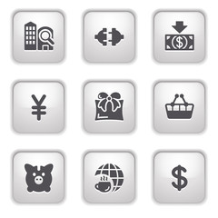 Gray button for internet 24