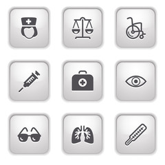 Gray button for internet 13