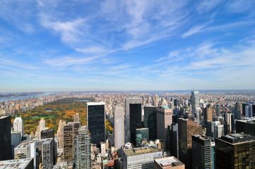 Fototapeta na wymiar Autumn in Central Park & New York City.