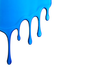 dripping paint, 3D illustration