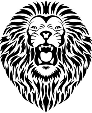 Lion head tattoo