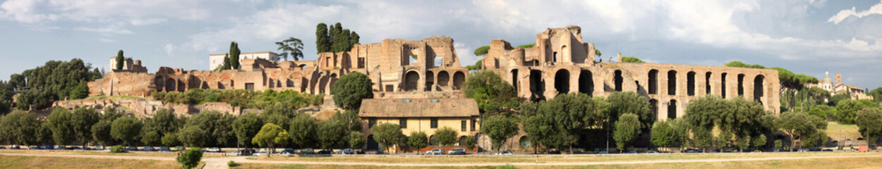 Fototapeta na wymiar Panorama z Palatynu Rzymie