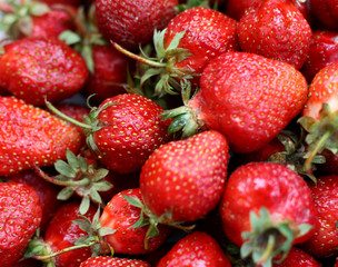 Ripe red strawberry