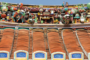 Fototapeta premium chinese temple roof