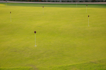 golf course with holes