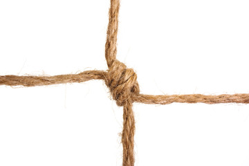 knot tied by a rope