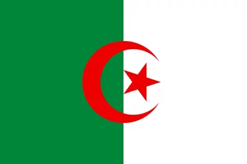 Fototapete Algerien Drapeau de l'Algérie