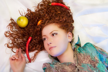 tangled in the hair
