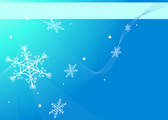Naklejka na ściany i meble Winter background with space for your text
