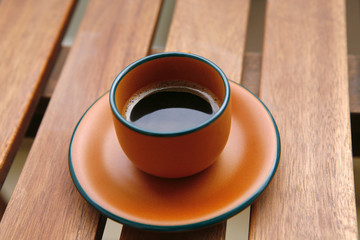 black coffee cup