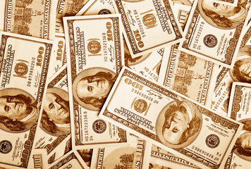 background of american dollars