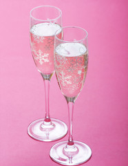 glasses of champagne