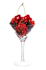 mixed currants in glass