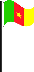 Flaggenmast Kamerun