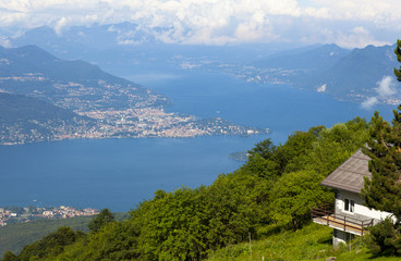 view over the lago magiorre
