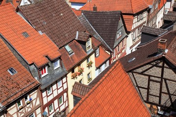 Dächer Kleinstadt Altstadt Franken Deutschland