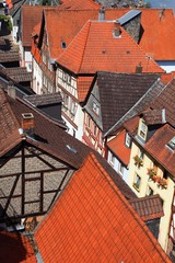 Dächer Kleinstadt Altstadt Franken Deutschland