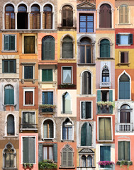 Fototapeta na wymiar Okna w Wenecji