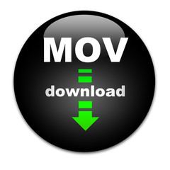 Fototapeta premium Black Button MOV