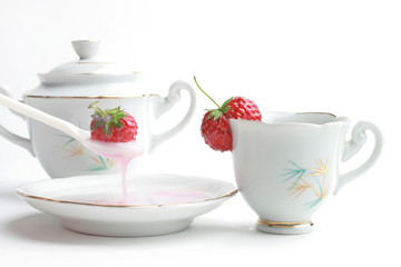 strawberry and yogurt