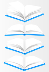Aufgeschlagenes Buch (mit Clippfad)