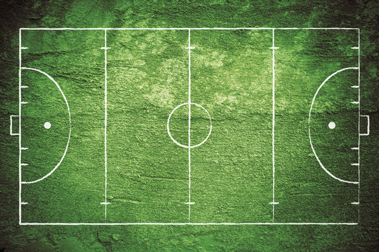 Grunge Field Hockey Field