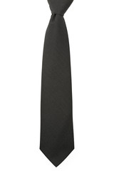 schwarze krawatte isoliert auf weissem hintergrund